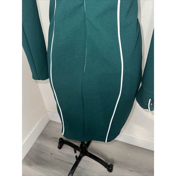 Alexia Admor Green Midi Long Sleeve Xs Round Neck - Picture 8 of 12